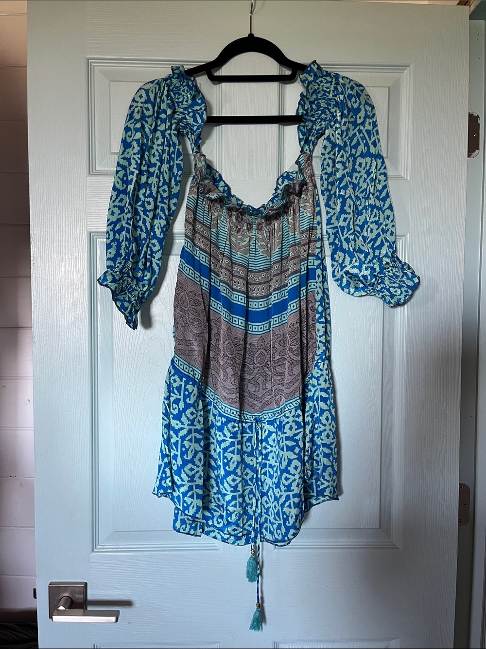 Guru For Life off the shoulder top S/M NWOT